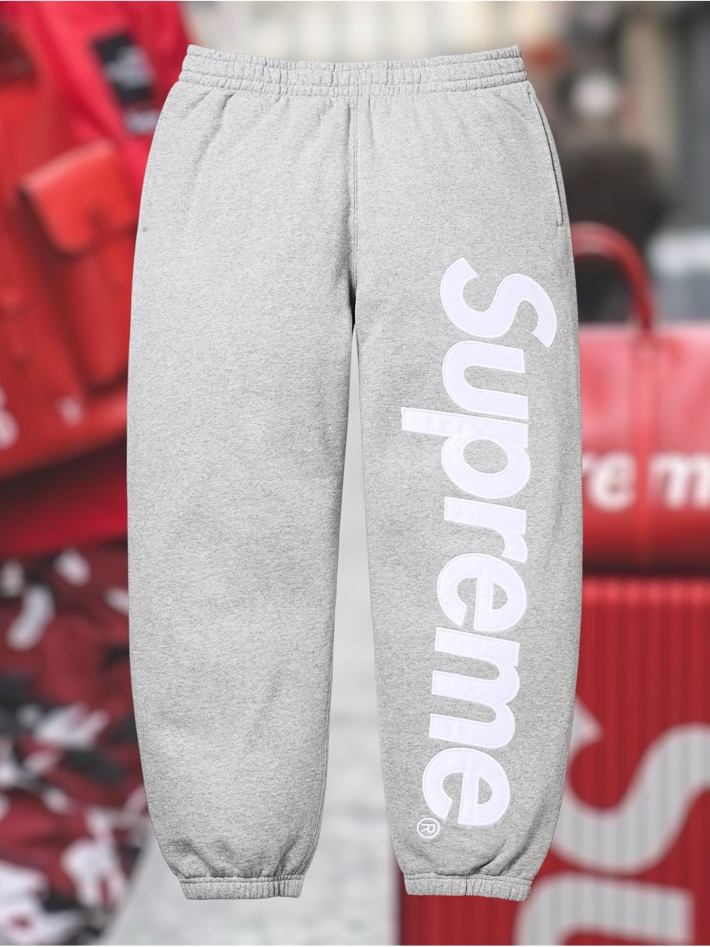 Supreme appliqué sweatpants - M